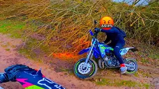 UN ABONNÉ CE PREND UN ARBRE EN PLEINE SORTIE MOTO ! (plusieurs chutes)