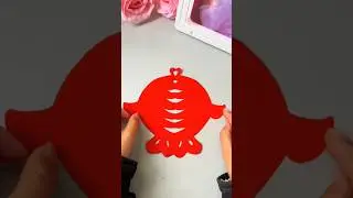 Make a Lucky New Year Fish in 10 Seconds | DIY Paper Cutting Art #diy #artandcraft #craft #handmade