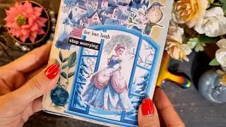 ASMR Aesthetic Disney Theme journal ideas | Relaxing Scrapbooking sounds 💙🕊
