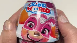 KIDS WORLD SURPRISE PUDDING CHOCOLATE VANILLA PAW PATROL TASTE TEST ASMR MUKBANG