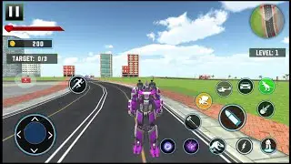 Dino Robot Games: Flying Robot - Android Gameplay