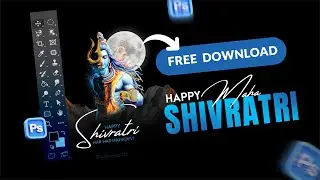 How to Design a Maha Shivratri Social Media Post in Photoshop | Free PSD Download