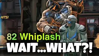 Quicksilver burst 82 Whiplash on a 7 Star Venom! Crazy damage! | MCOC