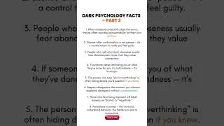 Dark Psychology Facts Part 2: Hidden Manipulation Tactics People Use Without You Noticing