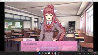 playing doki doki literature club blind!