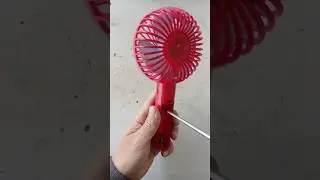 Quick repair of severely damaged handheld mini fan | surprisingly quiet operation.