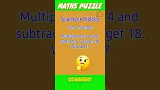 Can you solve this tricky maths puzzle #mathspuzzle #brainteaser #shorts