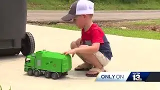 Hueytown boy gets surprise gift from garbage man