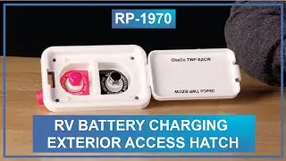 RV Battery Charging Exterior Access Hatch