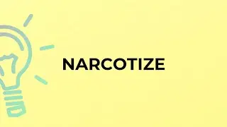 What is the meaning of the word NARCOTIZE?