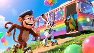 Sloth Camps on Balloon Hill 🎈 | Fun Sloth Adventure Song for Kids | Playful Nursery Rhyme