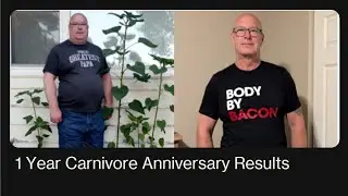 1 Year, 365 Days, on the Carnivore Diet. Down 111 pounds. Amazing Results.
