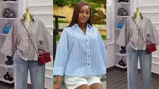How to Cut and Sew Trendy  Shirt V-neckline. 