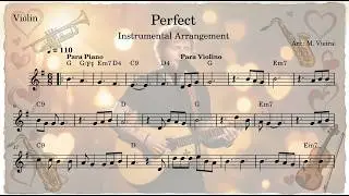 Ed Sheeran - Perfect | Sheet Music for Violin, Saxophone & Trumpet
