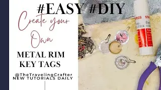 Create Faux Metal #KEYTAG  Charms! | Junk Journal | #15minuteephemera #craftwithme #charms