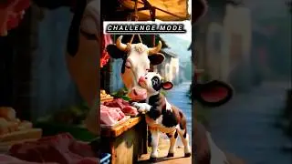 Small baby crying 😭 an a mother butcher shop imported seen ai generated challenge mode #aishortsfeed
