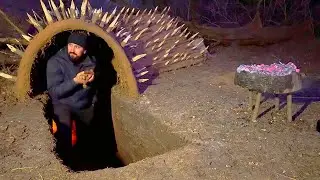 Building a Deadly Spike Protected Underground Shelter  Bushcraft Survival