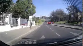 aramex courier run red traffic light