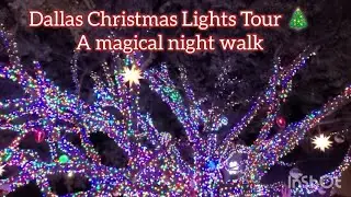 Dallas Christmas Lights Tour | A Magical Night Walk 🎄✨