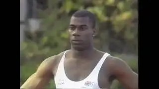 Jason John wins 1988 Auckland Mens 100m