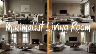 Minimalist Living Room with a Neutral Color Palette and Clean Lines