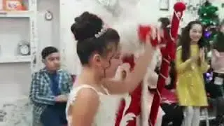 New Year party with Santa