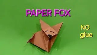 HOW TO MAKE A ORIGAMI PAPER FOX||DIY EASY ORIGAMI PAPER FOX TUTORIAL 