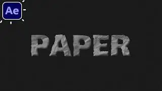 Textured Paper Animation on Text After Effects Tutorials