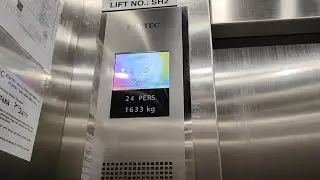 Fujitec service elevator with LCD indicator at Marriott Hotel, Georgetown, Penang, Malaysia (SH2)
