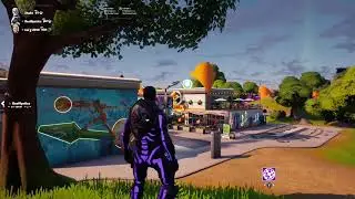 Fortnite OG Skull Trooper in party royale gameplay.
