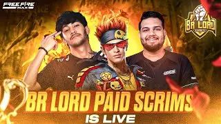 🔴LIVE | BR LORD PAID SCRIMS T2 LOBBY | #freefire #brlordesport # freefirelive