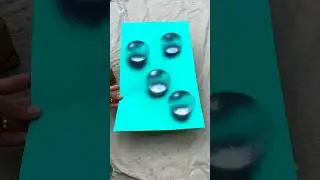 Water drop paint trick! 💦 #art #paint #trick #waterdropart #painting #hack #ideas #wallart #diy