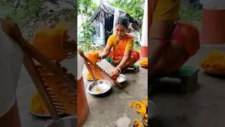 Squeezing Palm Fruit for vada recipe|Beautiful village life #sandhyasvillagelife #villagelife #palm