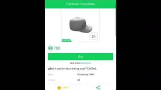 Buying The Limited Item Chill Cap In Roblox