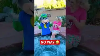 I CAUGHT CHUCK E CHEESE AND LYSSY NOEL ON A HOT TUB DATE ! 😂#shorts