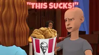 Classic Caillou Misbehaves in Kentucky Fried Chicken / Grounded