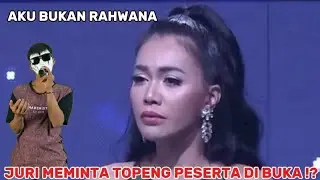 Nyanyikan lagu aku bukan rahwana membuat juri penasaran dengan wajah peserta !!