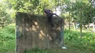 Way to climb an 8 foot wall