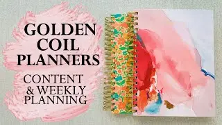 GOLDEN COIL PLANNER | HOW I USE MINE + CONTENT PLANNER