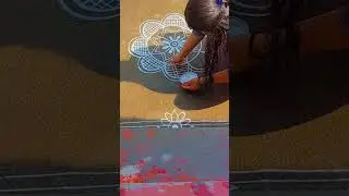 Daily rangoli #simple freehand festival white rangoli 