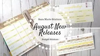August NEW Releases | Sara Marie Budget Stickers