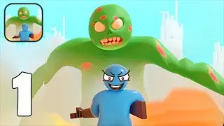 Hero Defense: Zombie War - Part 1 Stickman Zombie War Army - Gameplay Walkthrough(Android, iOS)