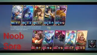 Sora game play/ play with pro team / loss game mobile legends #mlbb #mobilelegends 