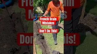 French drain Mistakes to Avoid❌