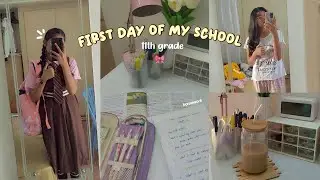 FIRST DAY OF MY 11TH GRADE 🤍🎀 | higher secondary student | Priya Tharshini