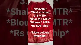 #dhavaniset#treditionaldress#treditionalwear#dhavaniforgirls#kerladress#womensdress#treditionalwear