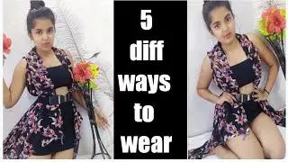 5 ways to wear a shrug || wear a shrug in a different styles  || clothst hacks by swekchha khare