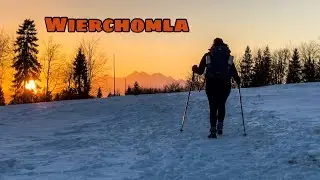 Beskid Sądecki - zachód słońca na Wierchomli 🌄