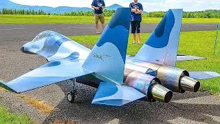 WOW! HUGE RC SUCHOI SU-30 TURBINE JET MODEL FLIGHT DEMONSTRATION