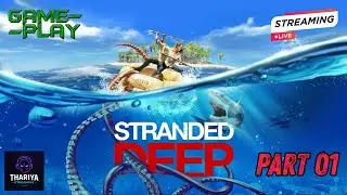 Stranded Deep Sinhala Live Gameplay Day 01 | First Night on the Desert Island (2025)